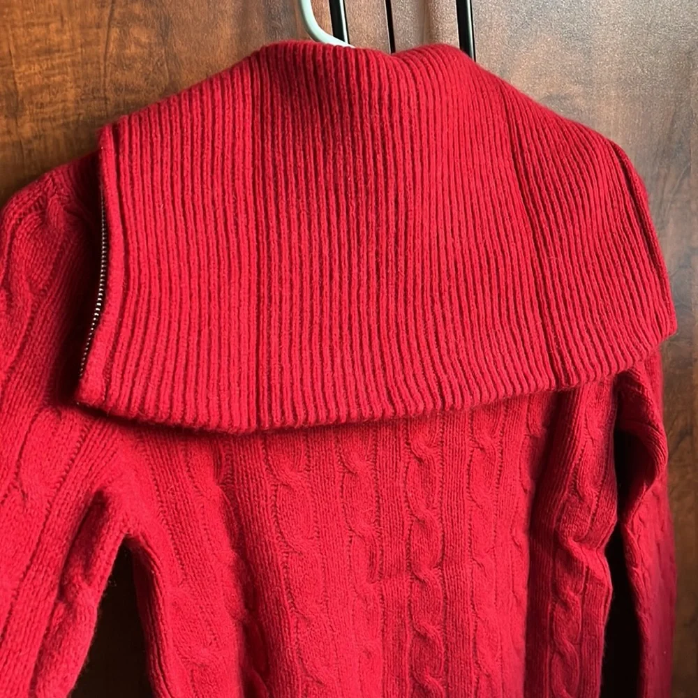 Women's Ralph Lauren Wool & Cashmere Sweater / Red / Size S - Picture 8 of 16
